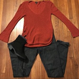 3 for 10!!! Red Express V Neck Sweater